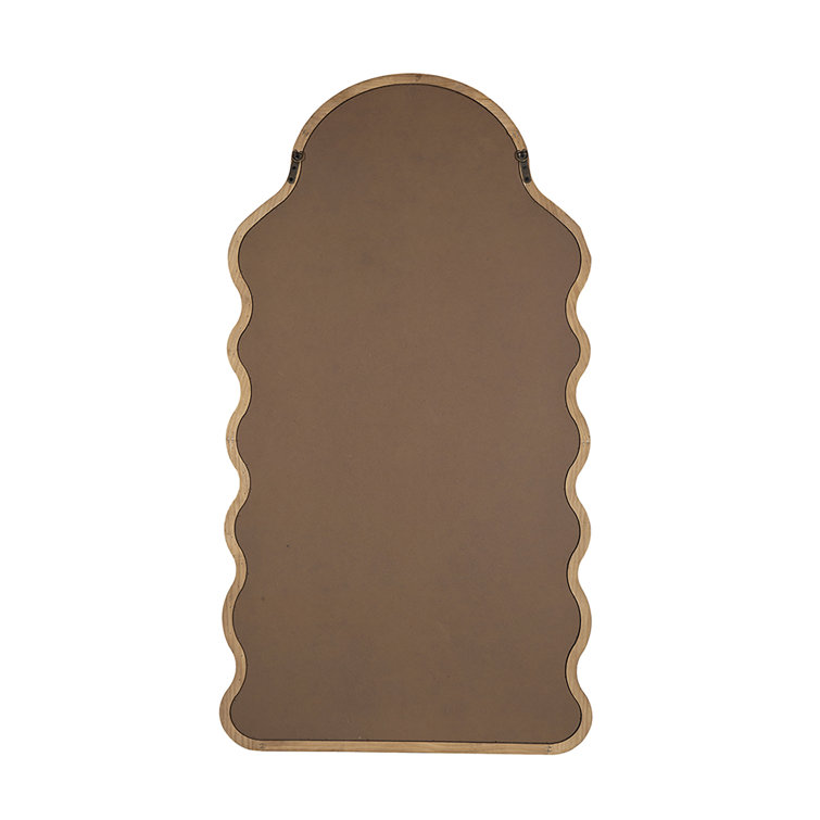 Harrisburg Pine Wood Curved Wall Mirror | Joss & Main Harrisburg Pine Wood Curved Wall Mirror | Joss & Main